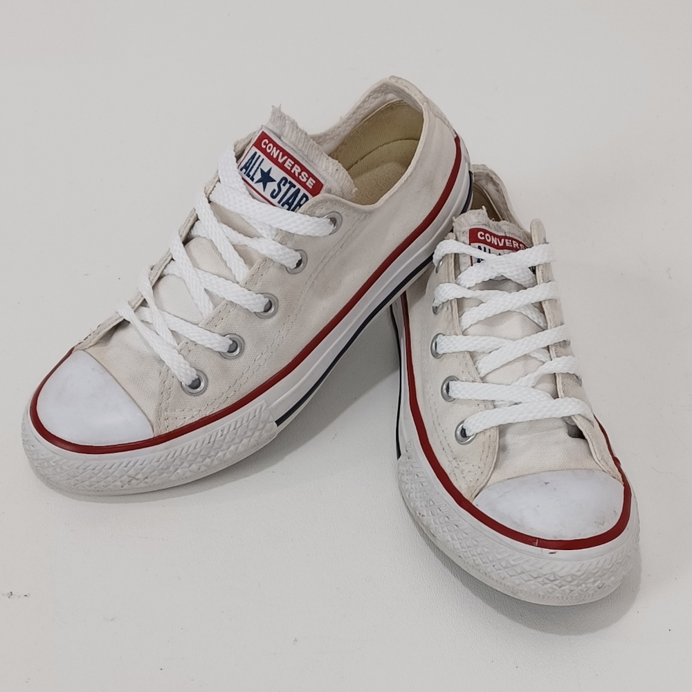 Converse White and Red Chuck Taylor Sneakers!